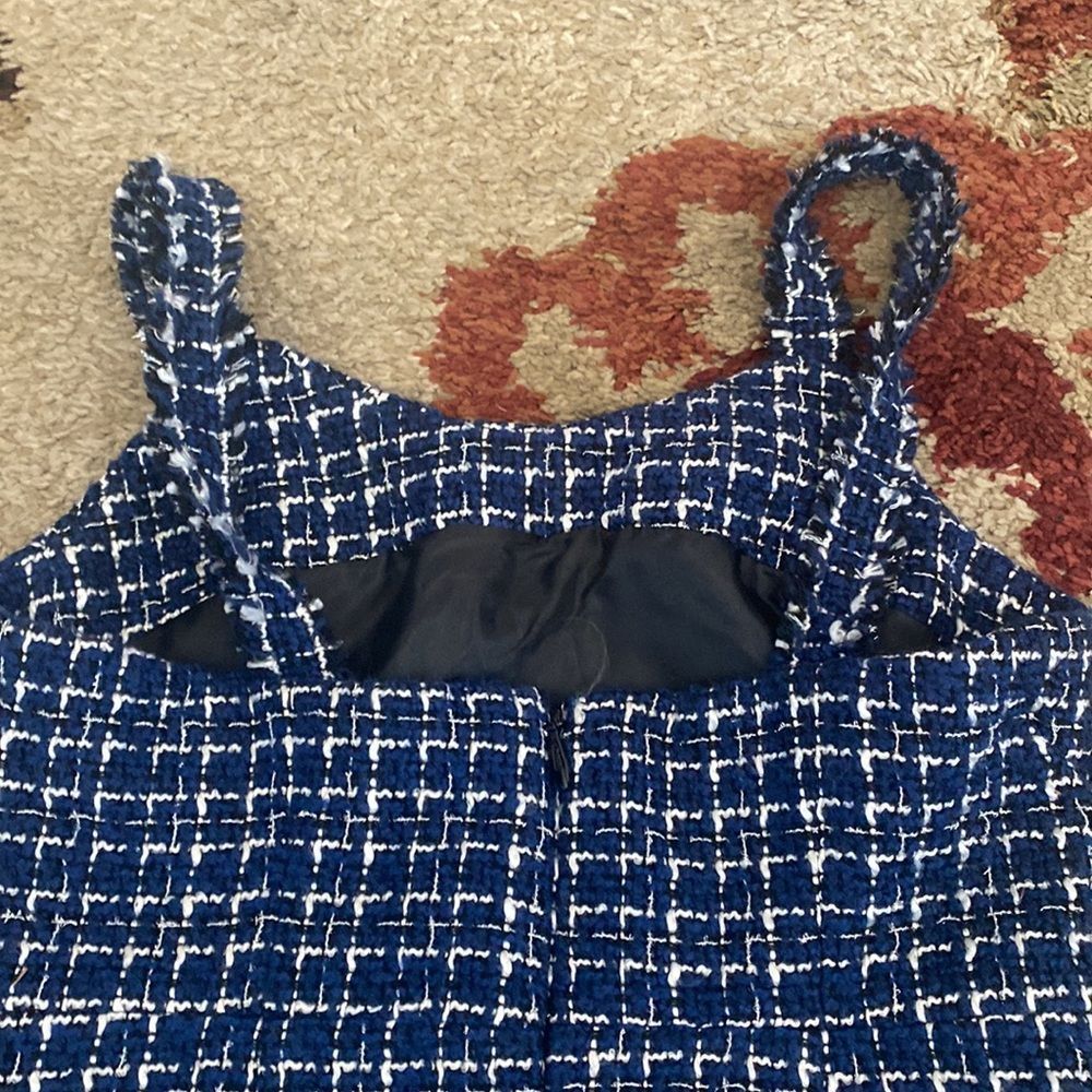 Blue Tweed Dress - Picture 8 of 11